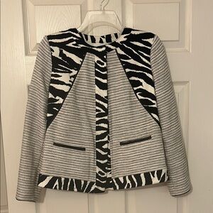 Chico's Zebra Print Blazer